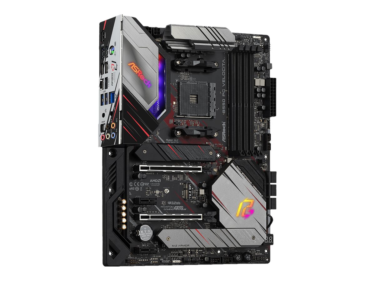 ASRock B550 PG Velocita - Motherboard - ATX - Socket AM4 - AMD B550 Chipsatz - USB-C Gen2, USB 3.2 Gen 1, USB 3.2 Gen 2 - 2.5 Gigabit LAN - Onboard-Grafik (CPU erforderlich)