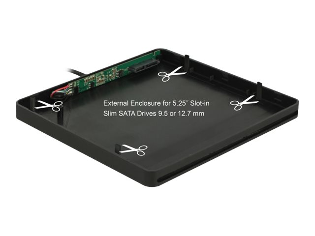 Delock 5.25" External Enclosure Slot-in Slim SATA > USB 3.0