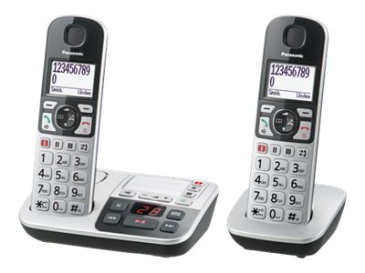 Panasonic KX-TGE522GS - Schnurlostelefon - Anrufbeantworter mit Rufnummernanzeige