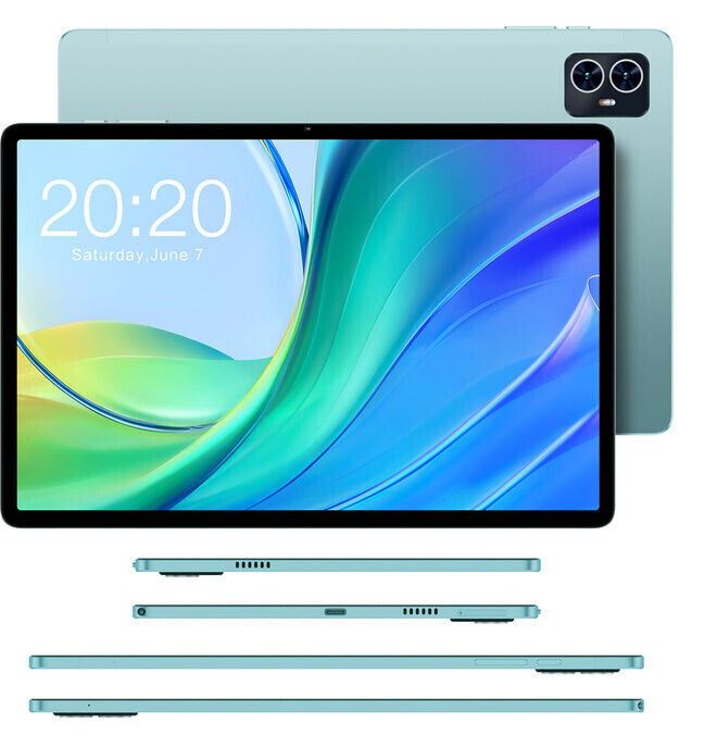 Teclast M50 Tablet Unisoc T606 8-Core 8GB RAM 128GB ROM With 1TB Expand, 25.65 Cm TDDI Fully Laminated Display LTE Support Dual SIM Android 13 Tablet 6000mAh Battery, Wi-Fi Tablet, 5MP+13 MP Rear Cameras