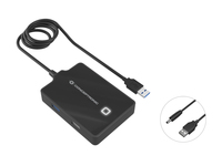 Conceptronic HUBBIES 4-Port-USB 3.0/2.0-Hub - 90cm Kabel - USB 3.2 Gen 1 (3.1 Gen 1) Type-A - Schwarz - USB 2.0 - USB 3.2 Gen 1 (3.1 Gen 1) Type-A - China - 87 mm - 55 mm