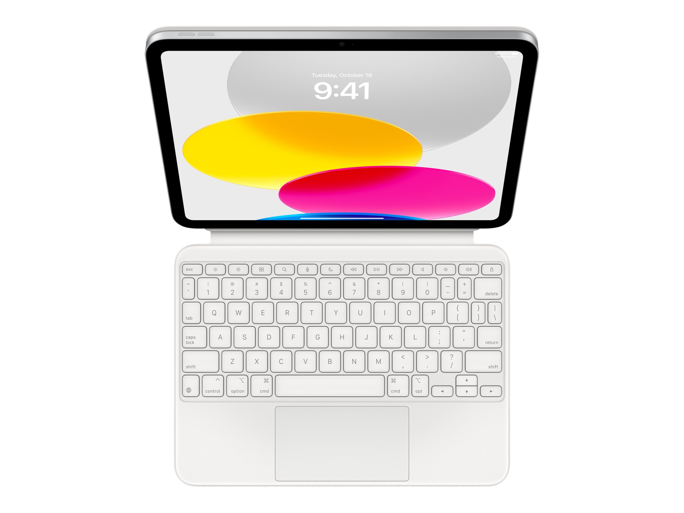 Apple Magic Keyboard Folio - Tastatur und Foliohülle - mit Trackpad - Apple Smart connector - QWERTY - US-Englisch - für iPad Wi-Fi (10. Generation)