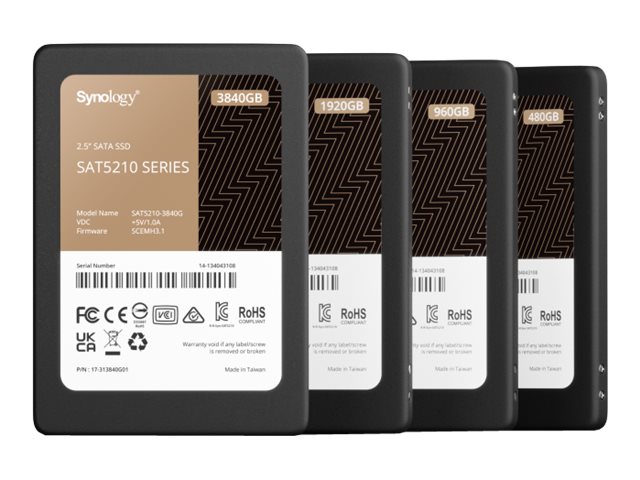 Synology SAT5210 - SSD - 3.84 TB - intern - 2.5" (6.4 cm)