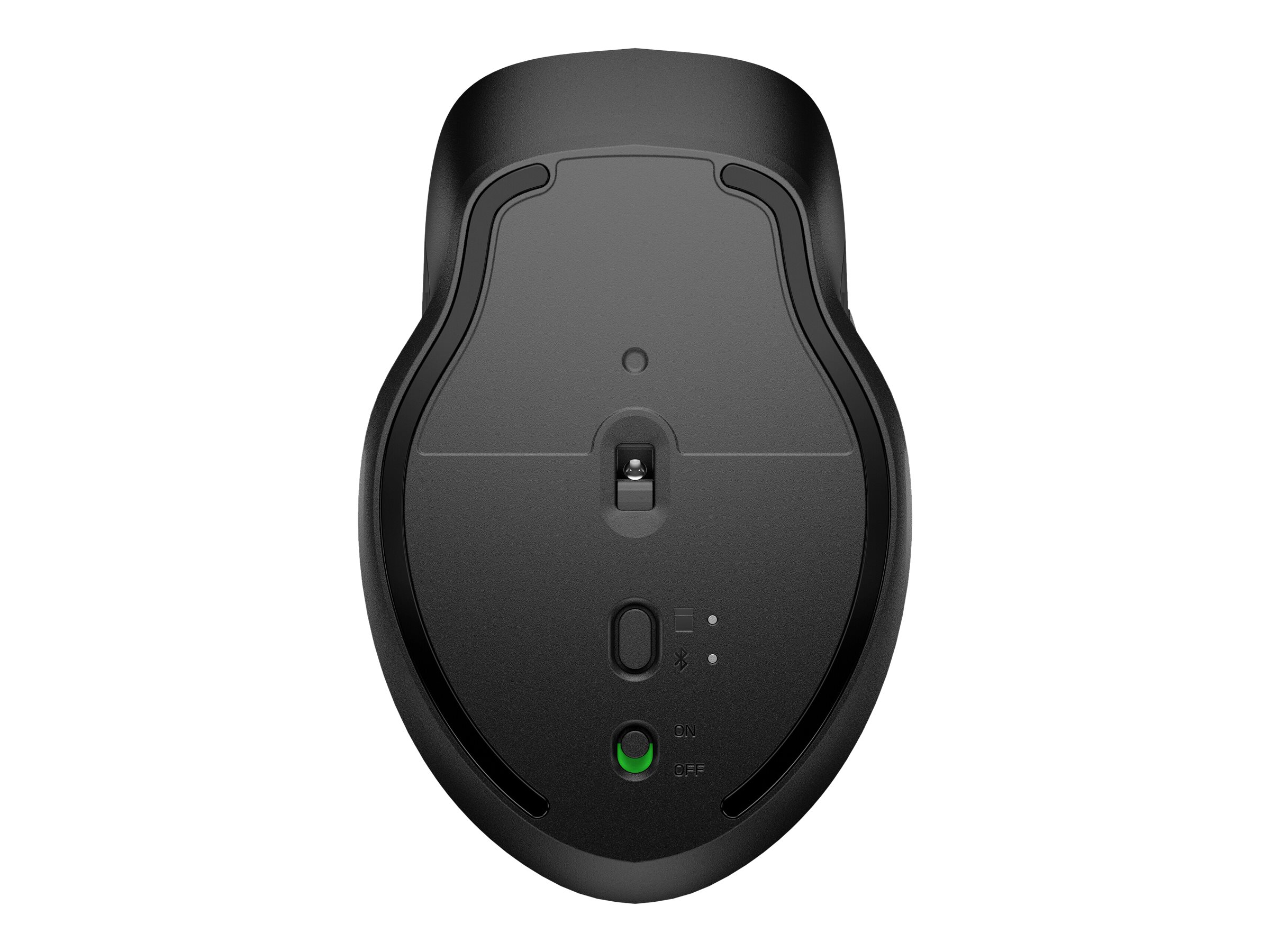 HP 430 - Maus - für mehrere Geräte - ergonomisch - rechts- und linkshändig - 5 Tasten - kabellos - 2.4 GHz, Bluetooth 5.0 - kabelloser Empfänger (USB)