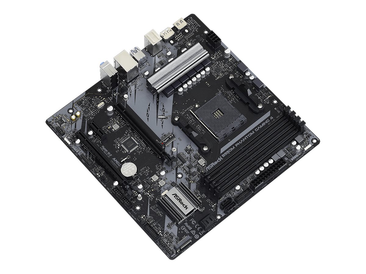 ASRock B550M Phantom Gaming 4 - Motherboard - micro ATX - Socket AM4 - AMD B550 Chipsatz - USB 3.2 Gen 1 - Gigabit LAN - Onboard-Grafik (CPU erforderlich)