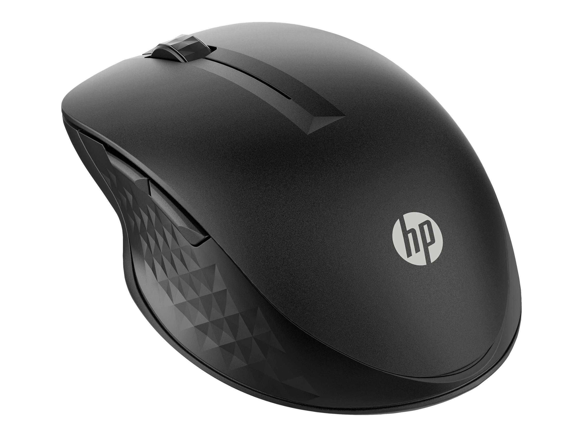 HP 430 - Maus - für mehrere Geräte - ergonomisch - rechts- und linkshändig - 5 Tasten - kabellos - 2.4 GHz, Bluetooth 5.0 - kabelloser Empfänger (USB)