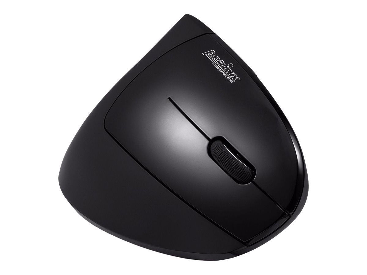 Perixx PERIMICE-713L - Maus - ergonomisch - Für Linkshänder - optisch - 6 Tasten - kabellos - 2.4 GHz - kabelloser Empfänger (USB)