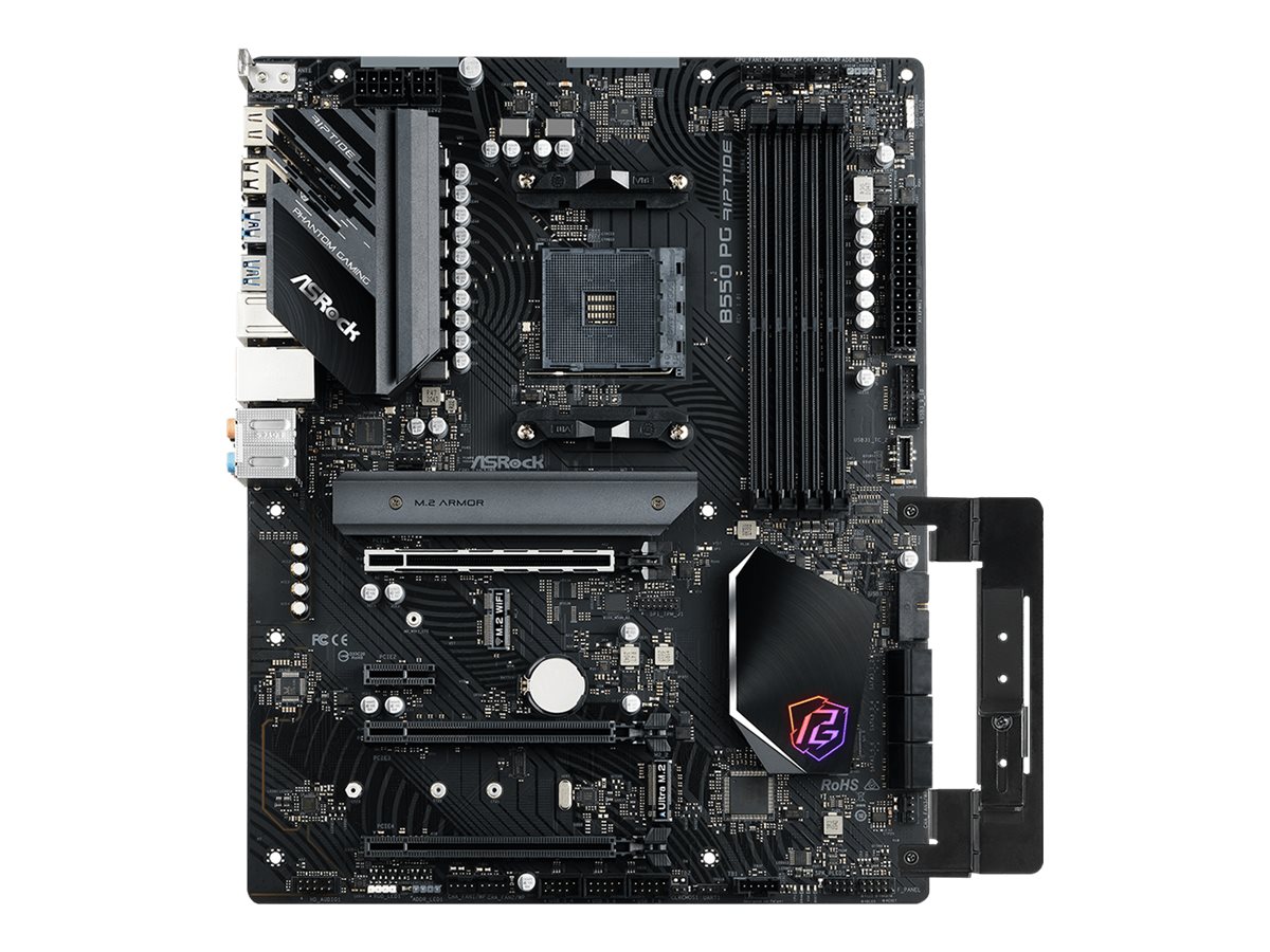 ASRock B550 PG Riptide - Motherboard - ATX - Socket AM4 - AMD B550 Chipsatz - USB-C Gen2, USB 3.2 Gen 1, USB 3.2 Gen 2 - 2.5 Gigabit LAN - Onboard-Grafik (CPU erforderlich)