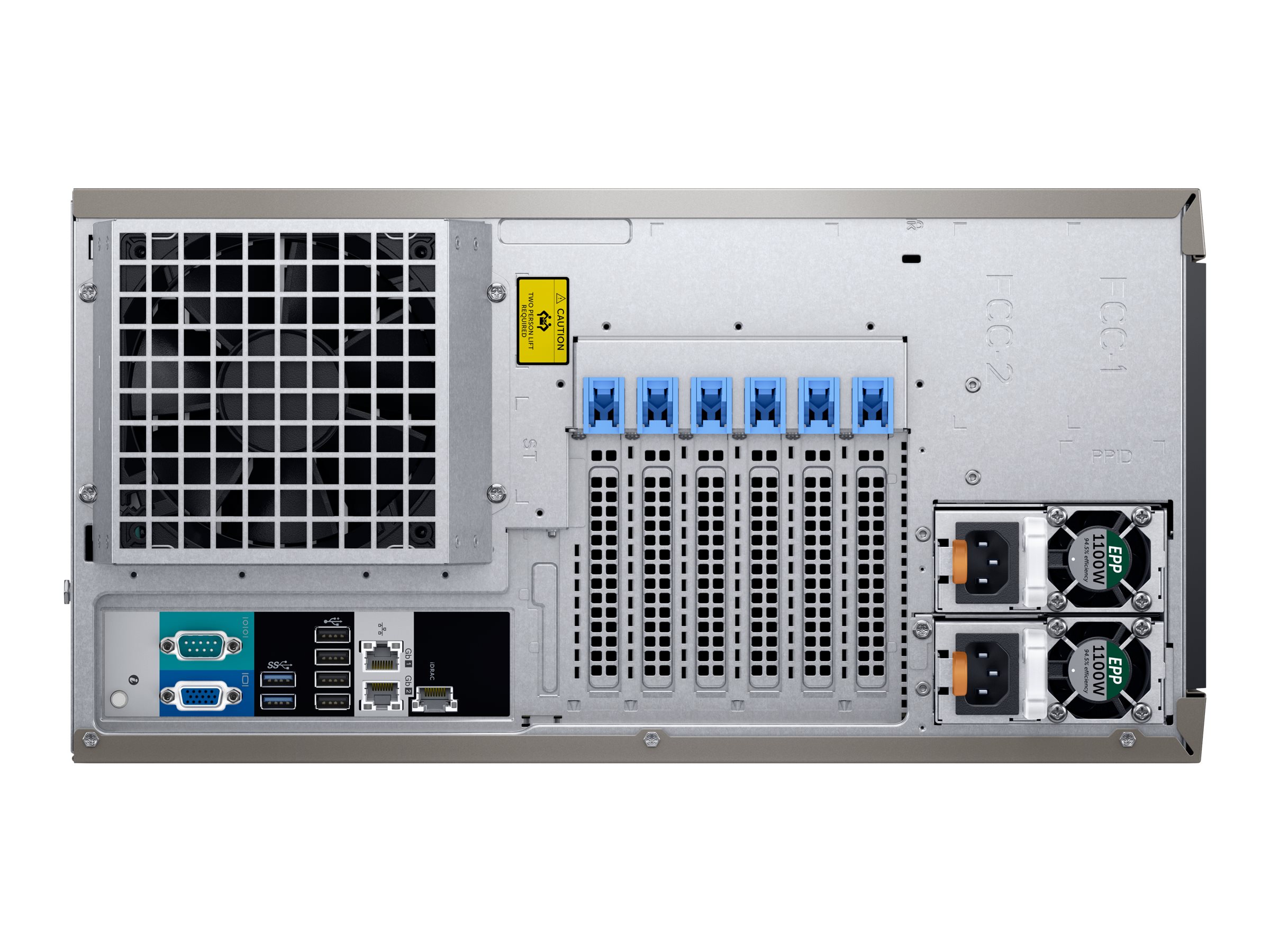 Dell PowerEdge T440 - Server - Tower - 5U - zweiweg - 1 x Xeon Silver 4210R / 2.1 GHz - RAM 32 GB - SAS - Hot-Swap 6.4 cm (2.5")