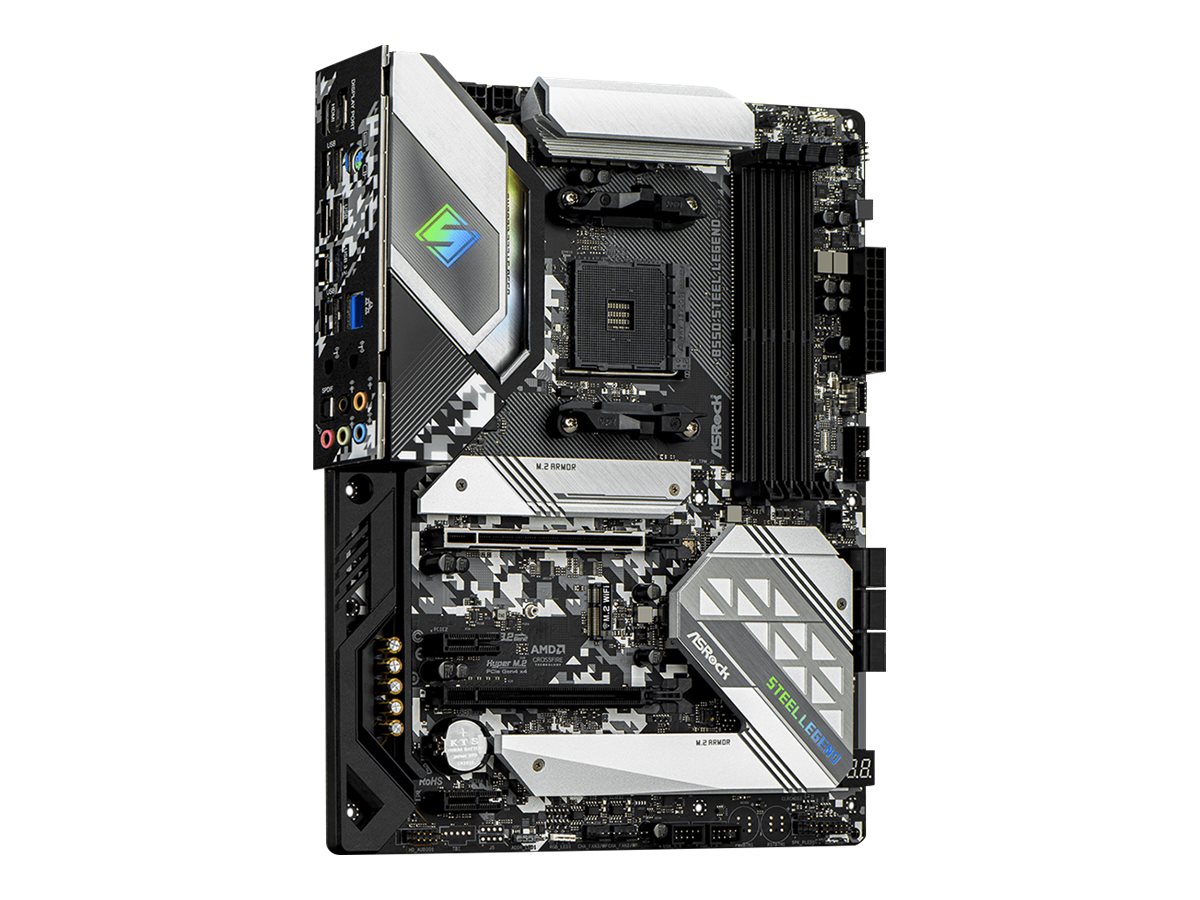 ASRock B550 Steel Legend - Motherboard - ATX - Socket AM4 - AMD B550 Chipsatz - USB-C Gen2, USB-C Gen1, USB 3.2 Gen 1, USB 3.2 Gen 2 - 2.5 Gigabit LAN - Onboard-Grafik (CPU erforderlich)