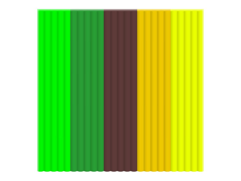 3Doodler Welcome to the Jungle - 25er-Pack - Evergreen, Super Yellow, Schokobraun, Sunny Side Yellow, Grrreally green - ABS-Filament (3D)
