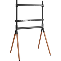 InLine woodstand Studio TV-Standfuß - für LED-TV 49"-70" (124-178cm) - max. 40kg - Schwarz - Metall - Schwarz - Metall - Walnuss - Holz