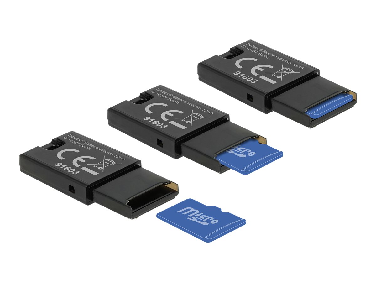 Delock Kartenleser (microSD, microSDHC, microSDXC, microSDHC UHS-I, microSDXC UHS-I, microSDHC UHS-II, microSDXC UHS-II)