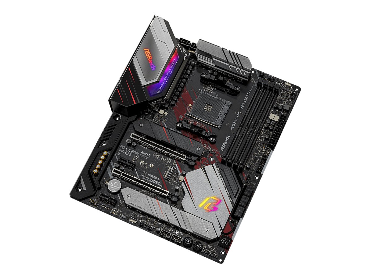 ASRock B550 PG Velocita - Motherboard - ATX - Socket AM4 - AMD B550 Chipsatz - USB-C Gen2, USB 3.2 Gen 1, USB 3.2 Gen 2 - 2.5 Gigabit LAN - Onboard-Grafik (CPU erforderlich)