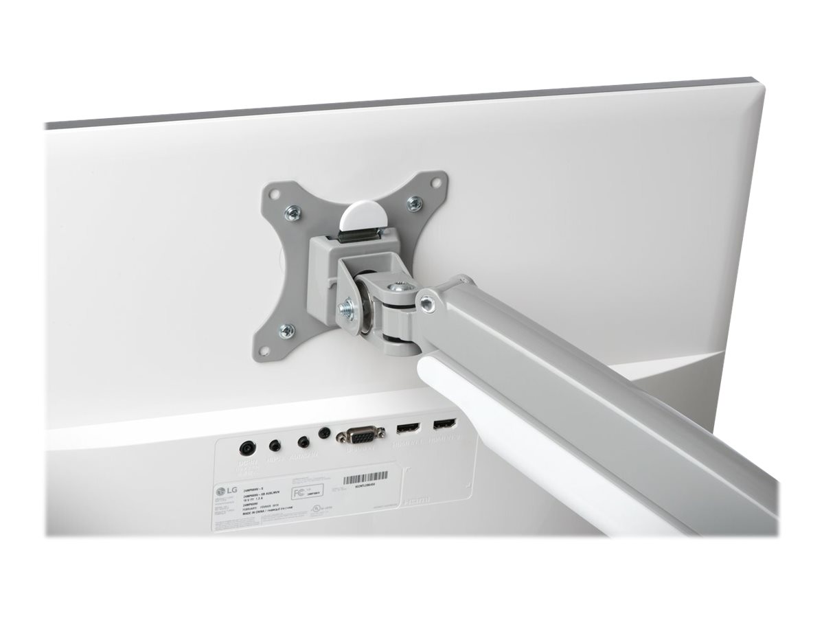 Kensington SmartFit One-Touch Dual Monitor Arm - Befestigungskit - einstellbarer Arm - für 2 Monitore - Metall - silbergrau - Bildschirmgröße: 33-81.3 cm (13"-32")