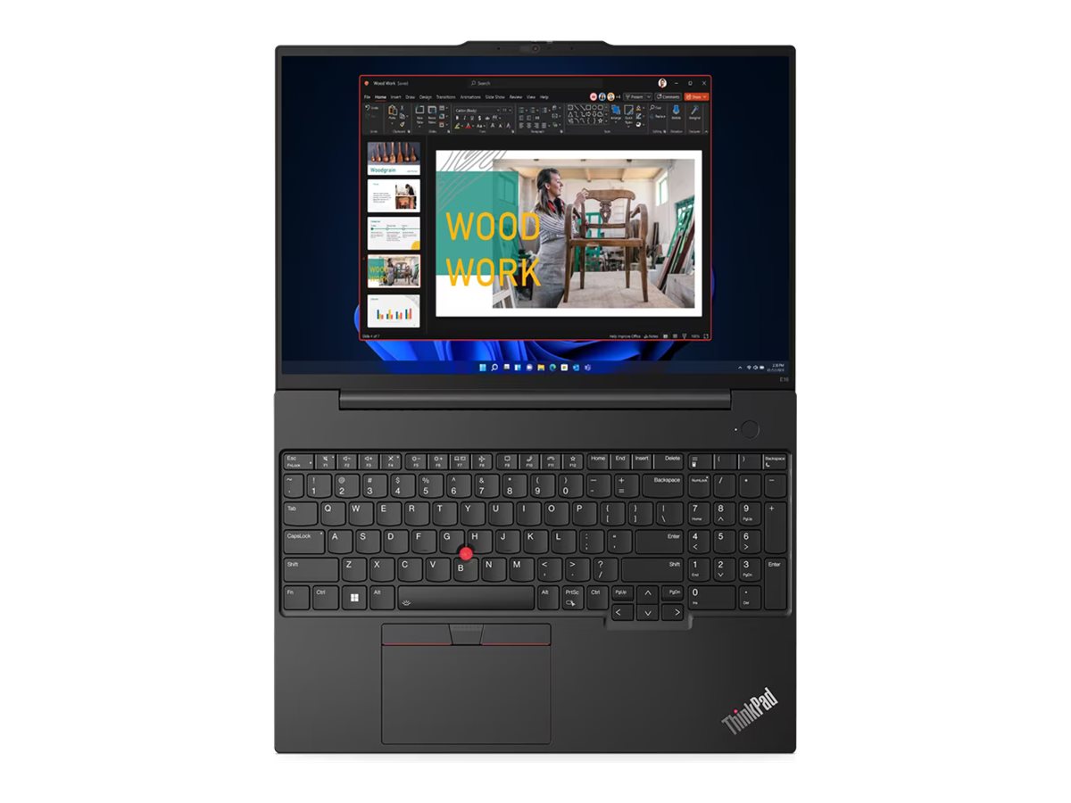 Lenovo ThinkPad E16 Gen 1 21JT - AMD Ryzen 5 7530U / 2 GHz - Win 11 Pro - Radeon Graphics - 16 GB RAM - 512 GB SSD TCG Opal Encryption 2, NVMe - 40.6 cm (16")