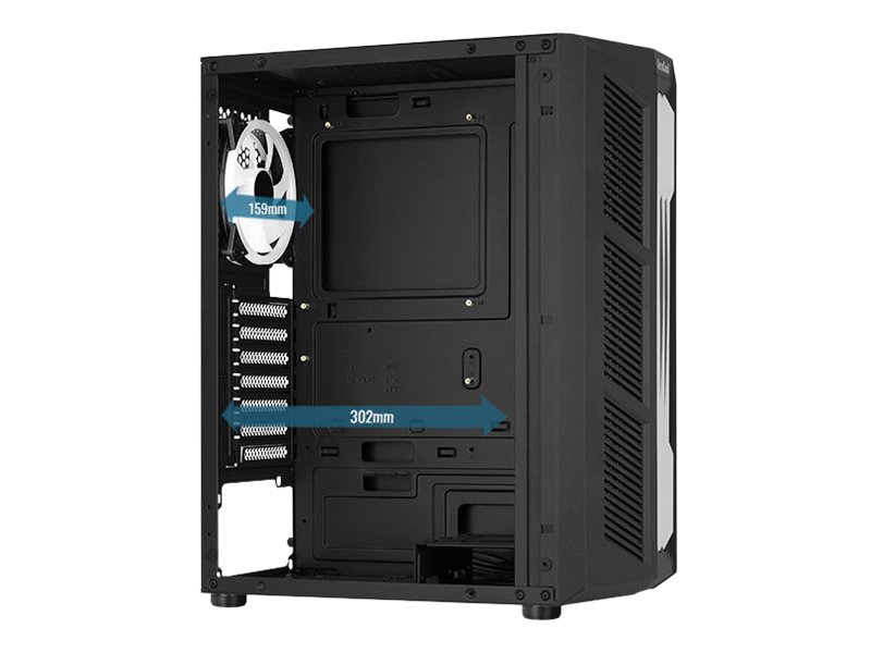 AEROCOOL ADVANCED TECHNOLOGIES AeroCool Prime ARGB - MDT - ATX - Seitenteil mit Fenster (gehärtetes Glas)