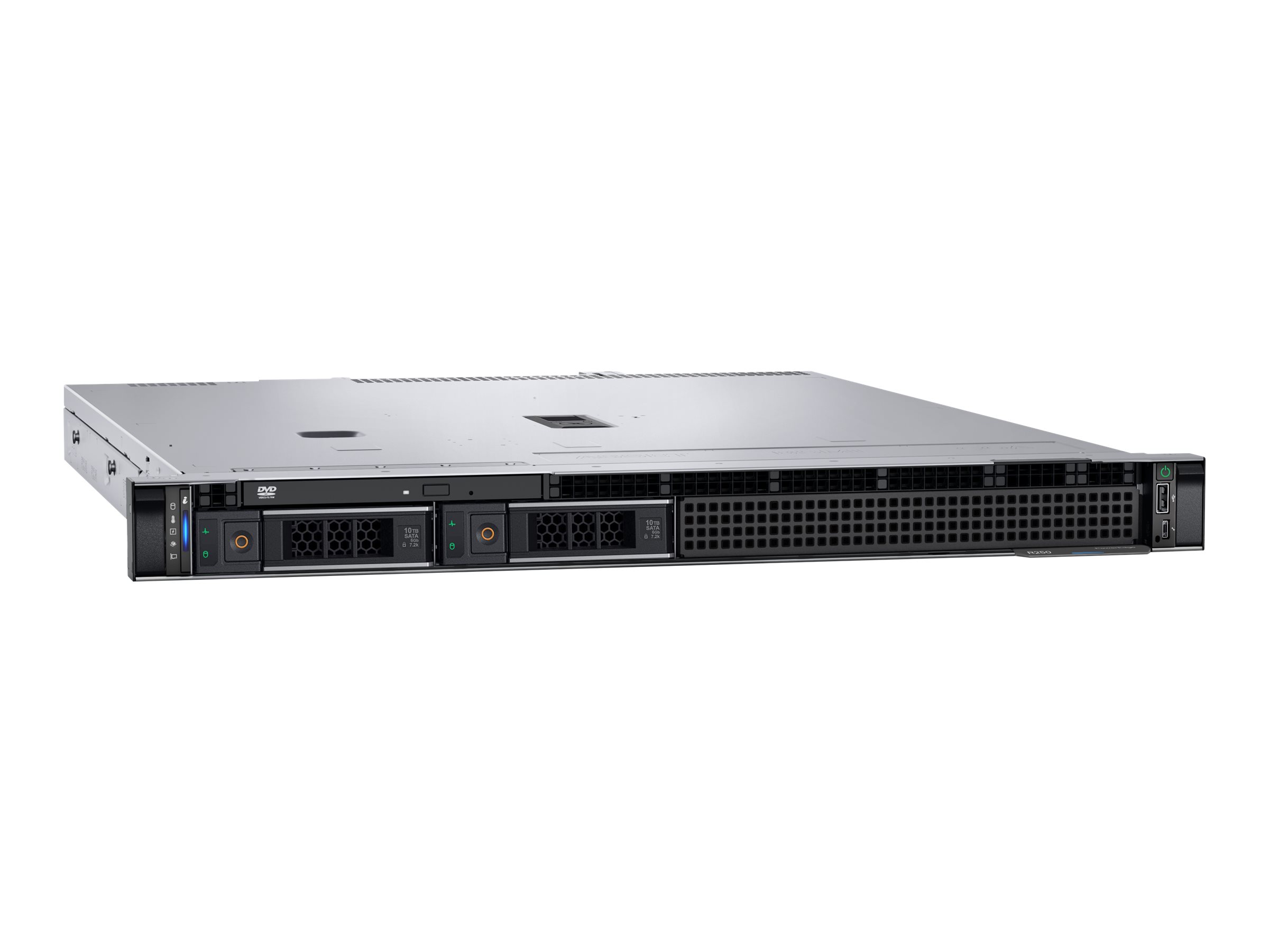 Dell PowerEdge R250 - Server - Rack-Montage - 1U - 1-Weg - 1 x Xeon E-2314 / 2.8 GHz - RAM 32 GB - SAS - Hot-Swap 8.9 cm (3.5")
