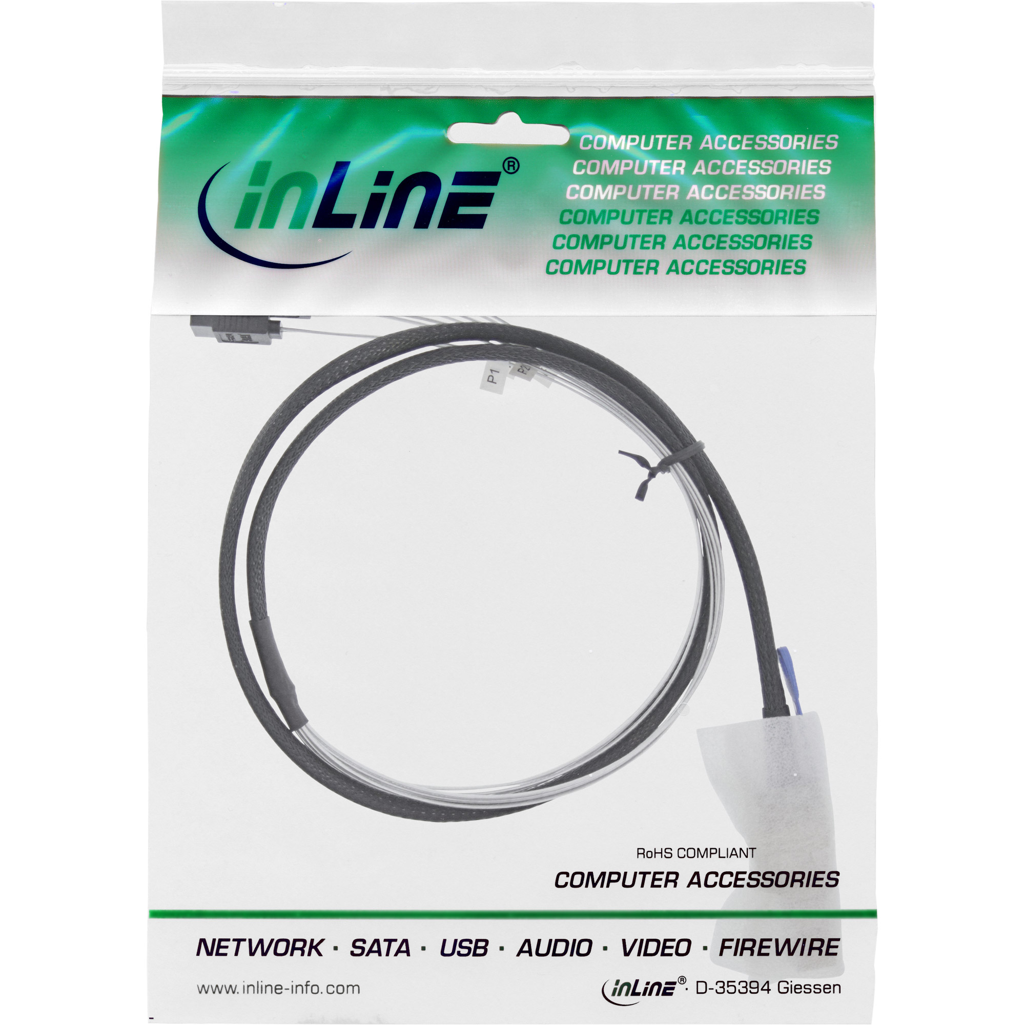 InLine SATA- / SAS-Kabel - Serial ATA 150/300/600 - Mini SAS HD (SFF-8644)