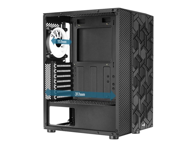 AEROCOOL ADVANCED TECHNOLOGIES AeroCool Hive FRGB - MDT - ATX - Seitenteil mit Fenster (gehärtetes Glas)