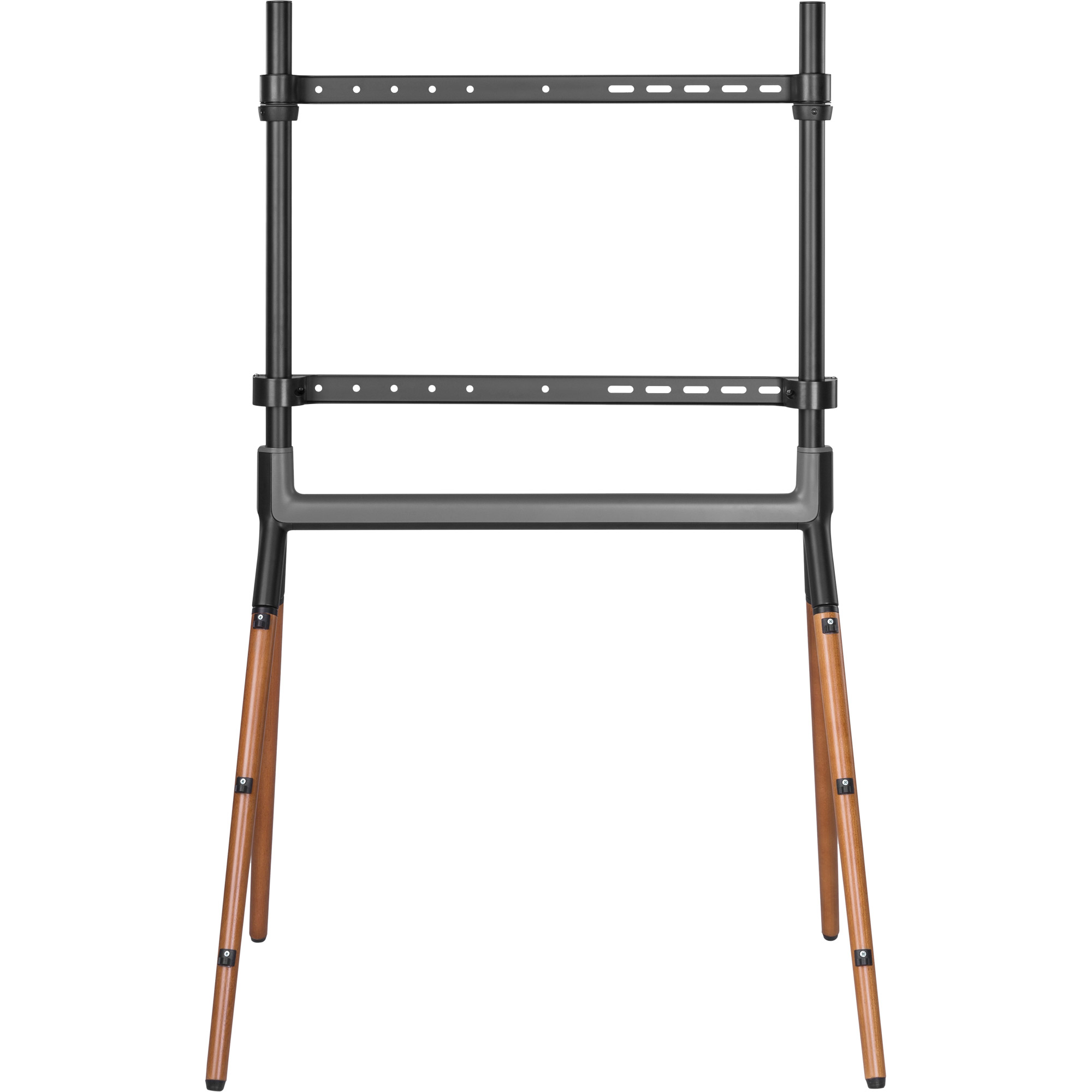 InLine woodstand Studio TV-Standfuß - für LED-TV 49"-70" (124-178cm) - max. 40kg - Schwarz - Metall - Schwarz - Metall - Walnuss - Holz