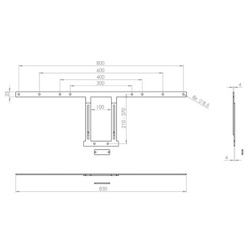 Hagor MeetUp Display-Adapter 75 - 86"