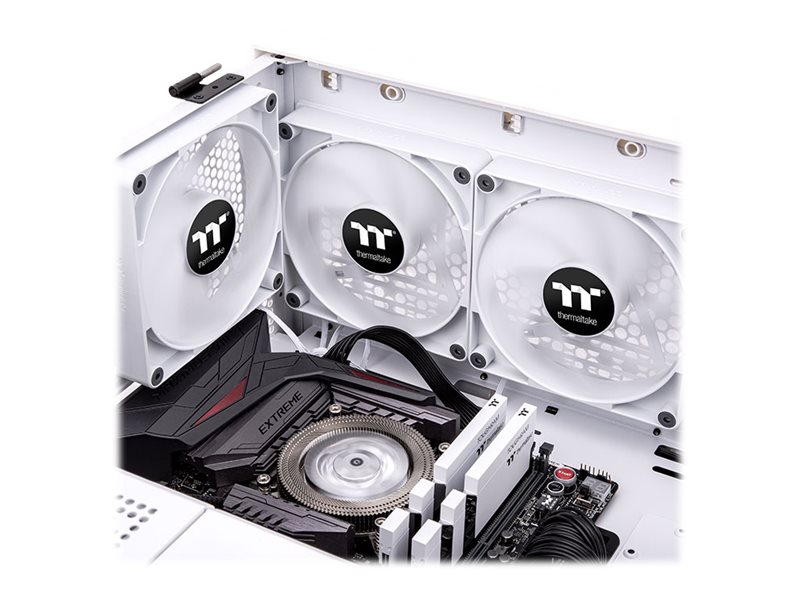 Thermaltake CT120 - Gehäuselüfter - 120 mm - weiß (Packung mit 2)