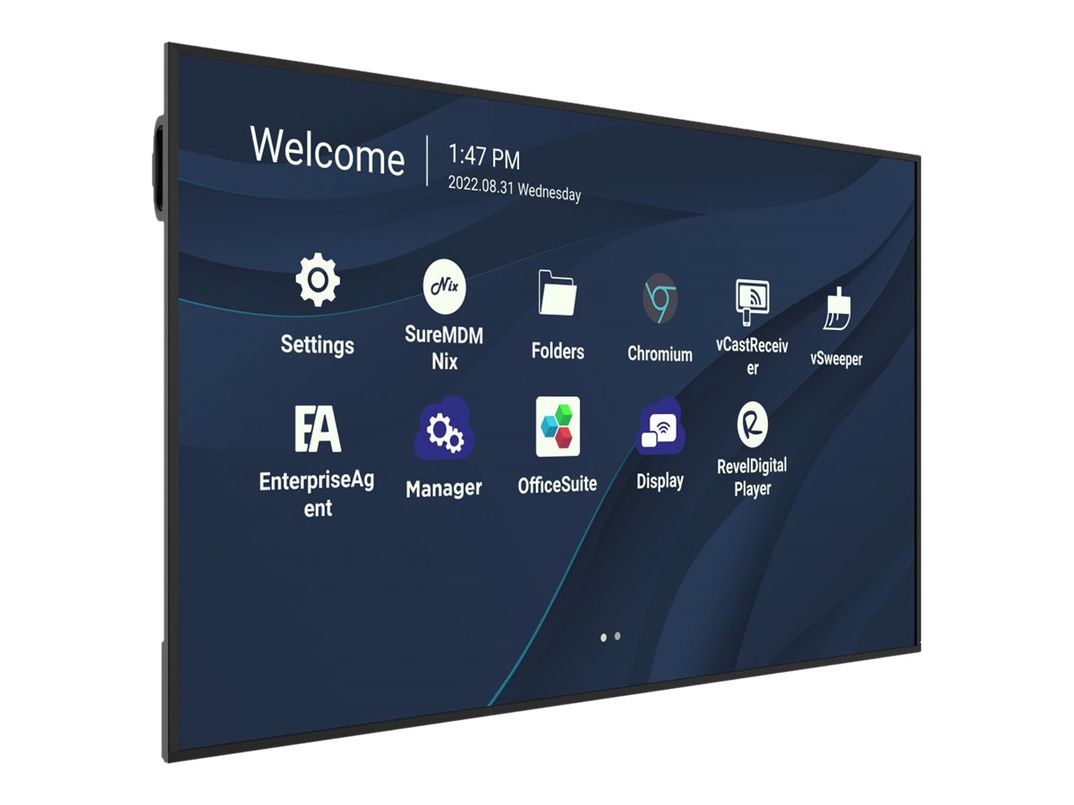 ViewSonic CDE7530 - 190 cm (75") Diagonalklasse CDE30 Series LCD-Display mit LED-Hintergrundbeleuchtung - Digital Signage - mit mit SoC Mediaplayer - 4K UHD (2160p)