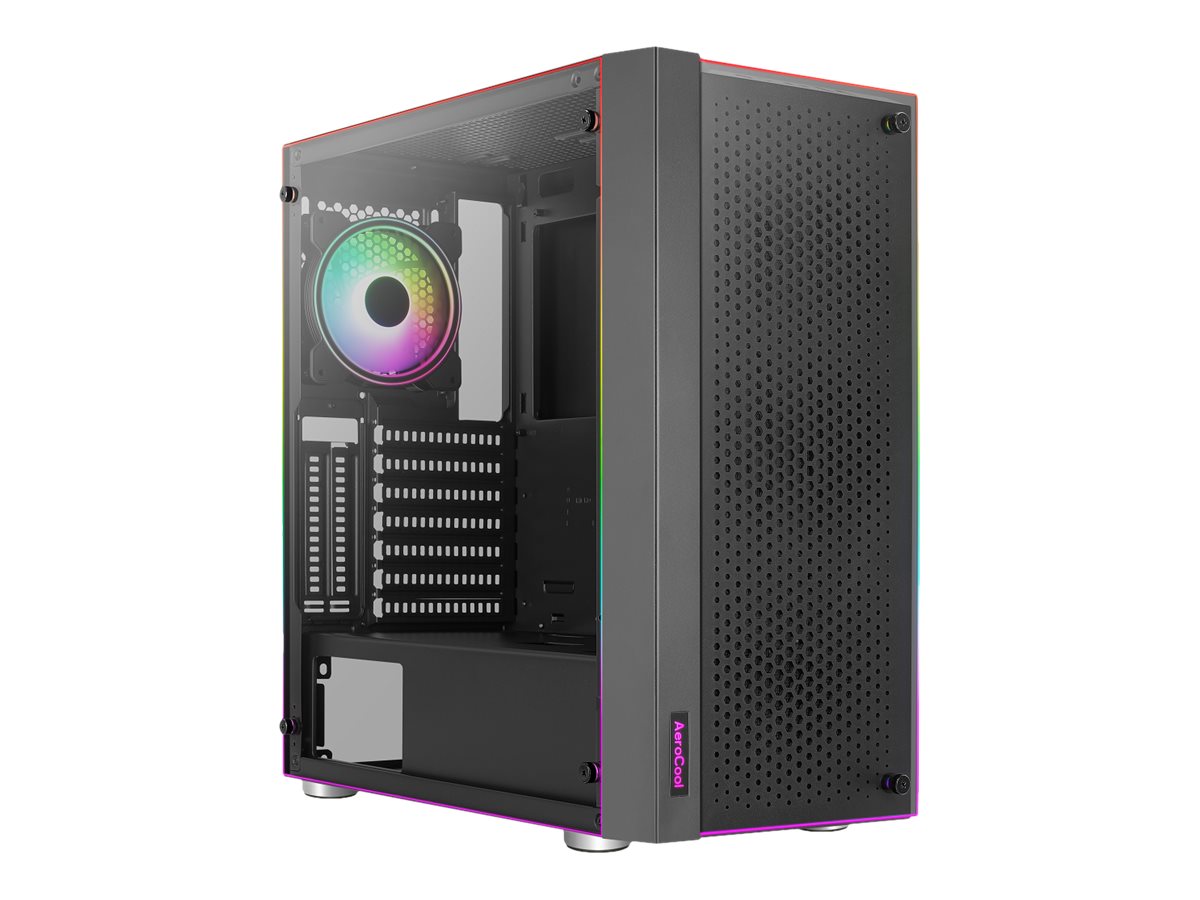 AEROCOOL ADVANCED TECHNOLOGIES AeroCool Skribble - Mid tower - ATX - Seitenteil mit Fenster (gehärtetes Glas)