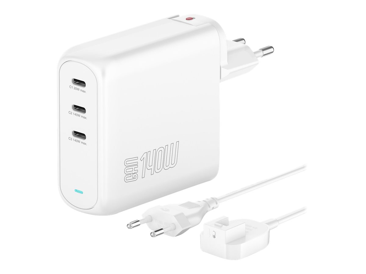 4smarts Netzteil - 140 Watt - 5 A - Fast Charge, PD 2.0, PD 3.0, QC 3.0, QC 4+, Super Charge, Power Delivery 3.1, Apple 2.4A, PD/PPS