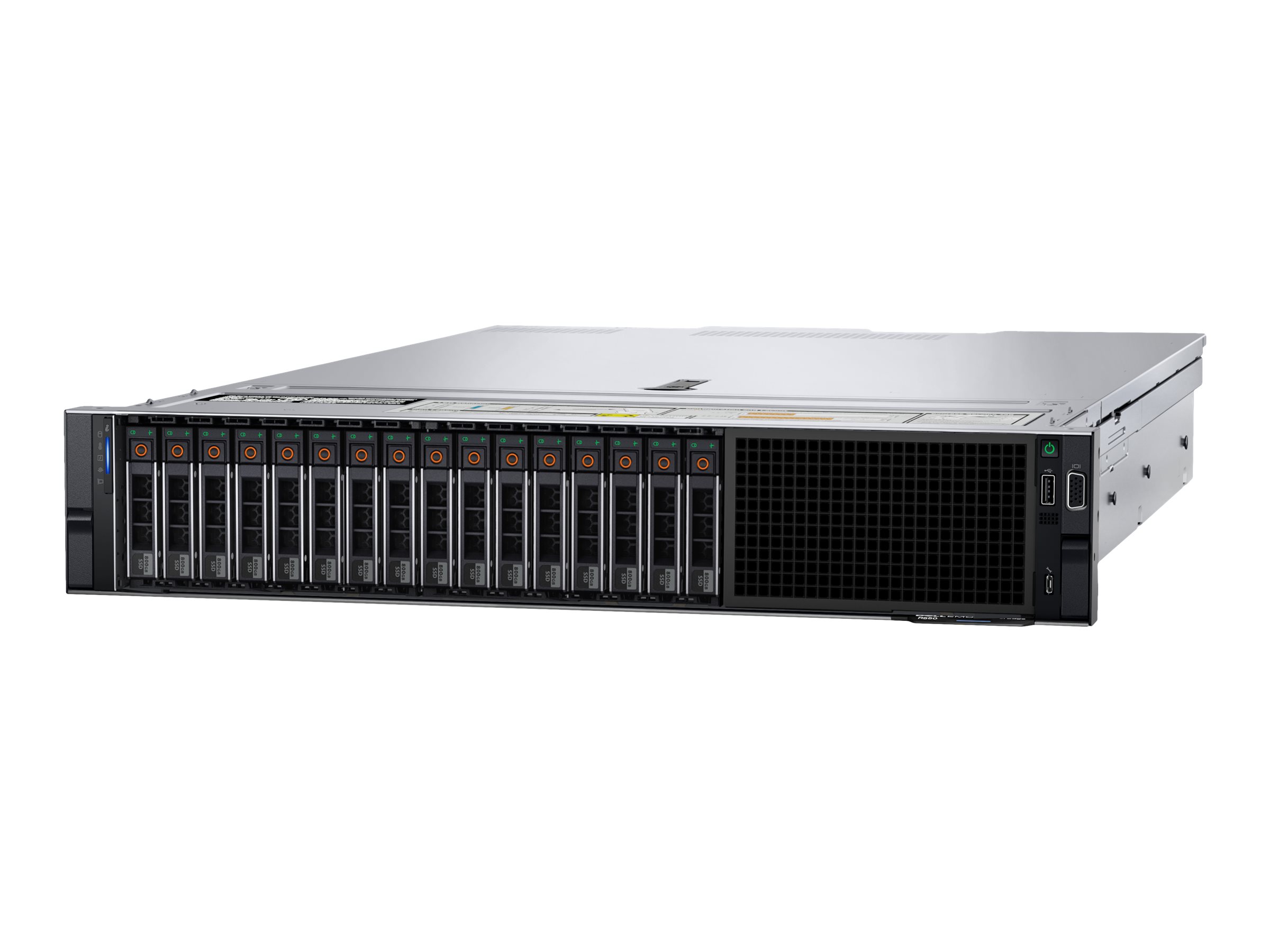 Dell PowerEdge R550 - Server - Rack-Montage - 2U - zweiweg - 2 x Xeon Silver 4310 / 2.1 GHz - RAM 64 GB - SAS - Hot-Swap 8.9 cm (3.5")