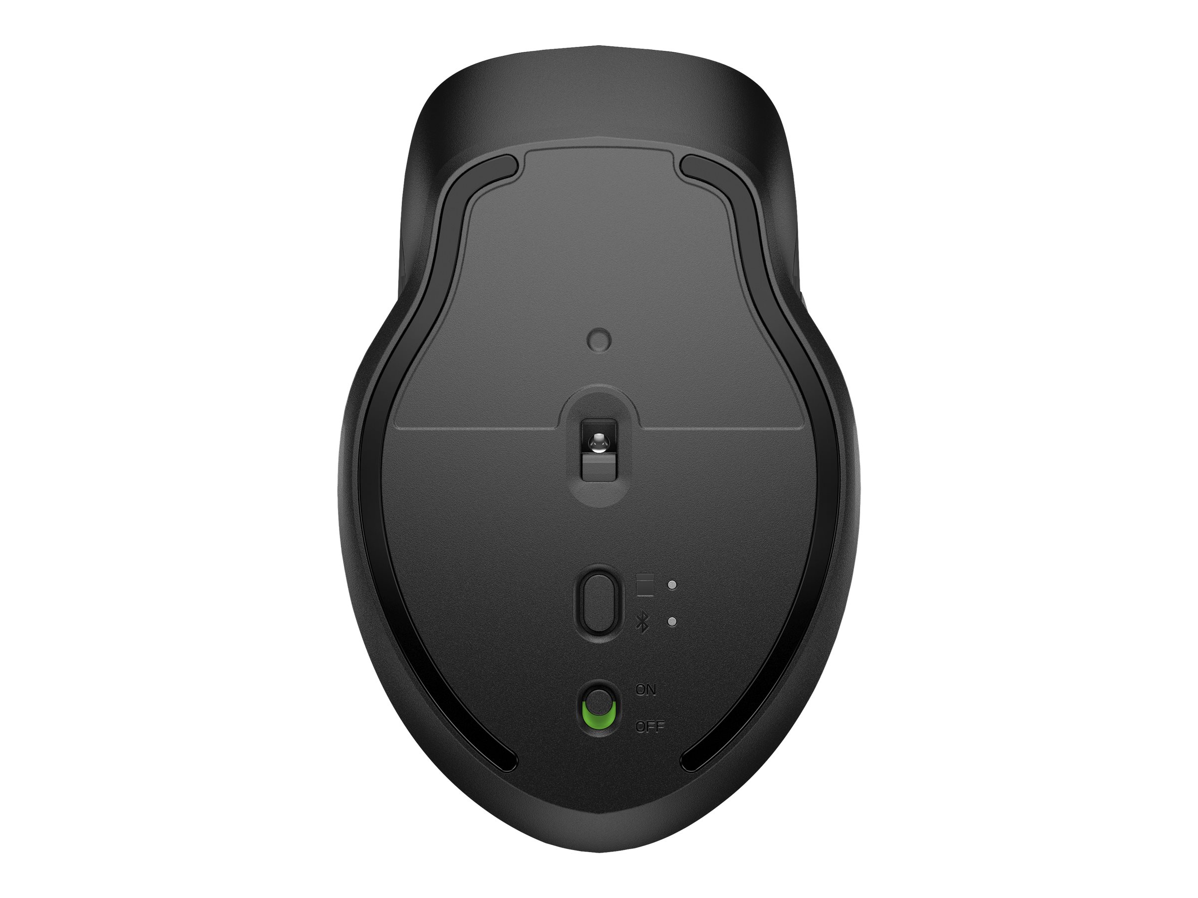 HP 430 - Maus - für mehrere Geräte - ergonomisch - rechts- und linkshändig - 5 Tasten - kabellos - 2.4 GHz, Bluetooth 5.0 - kabelloser Empfänger (USB)