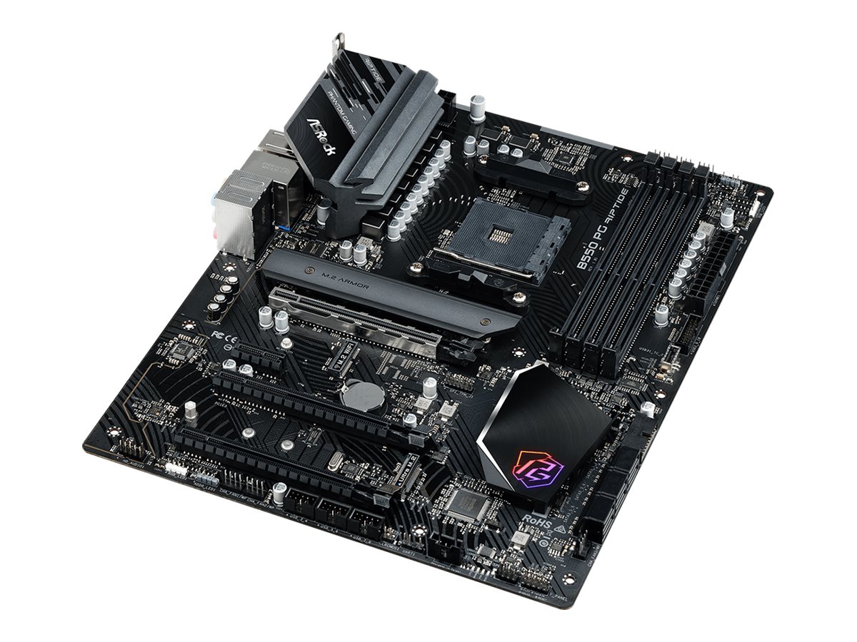 ASRock B550 PG Riptide - Motherboard - ATX - Socket AM4 - AMD B550 Chipsatz - USB-C Gen2, USB 3.2 Gen 1, USB 3.2 Gen 2 - 2.5 Gigabit LAN - Onboard-Grafik (CPU erforderlich)