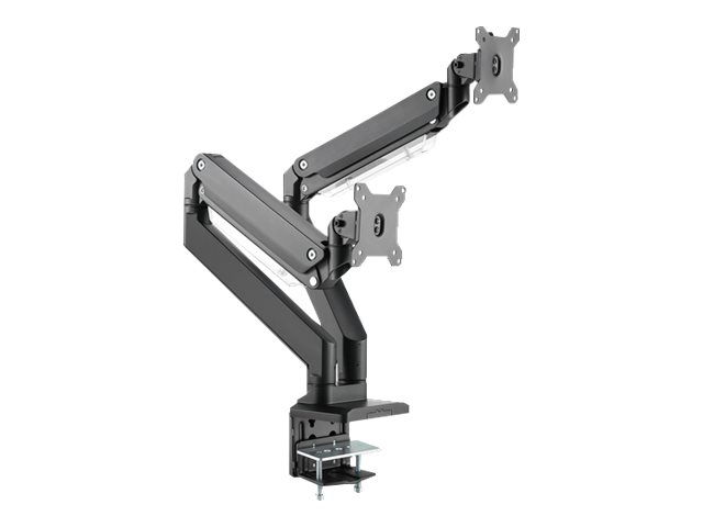 DIGITUS Universal Dual Monitorhalter mit Gasdruckfeder und Klemmbefestigung