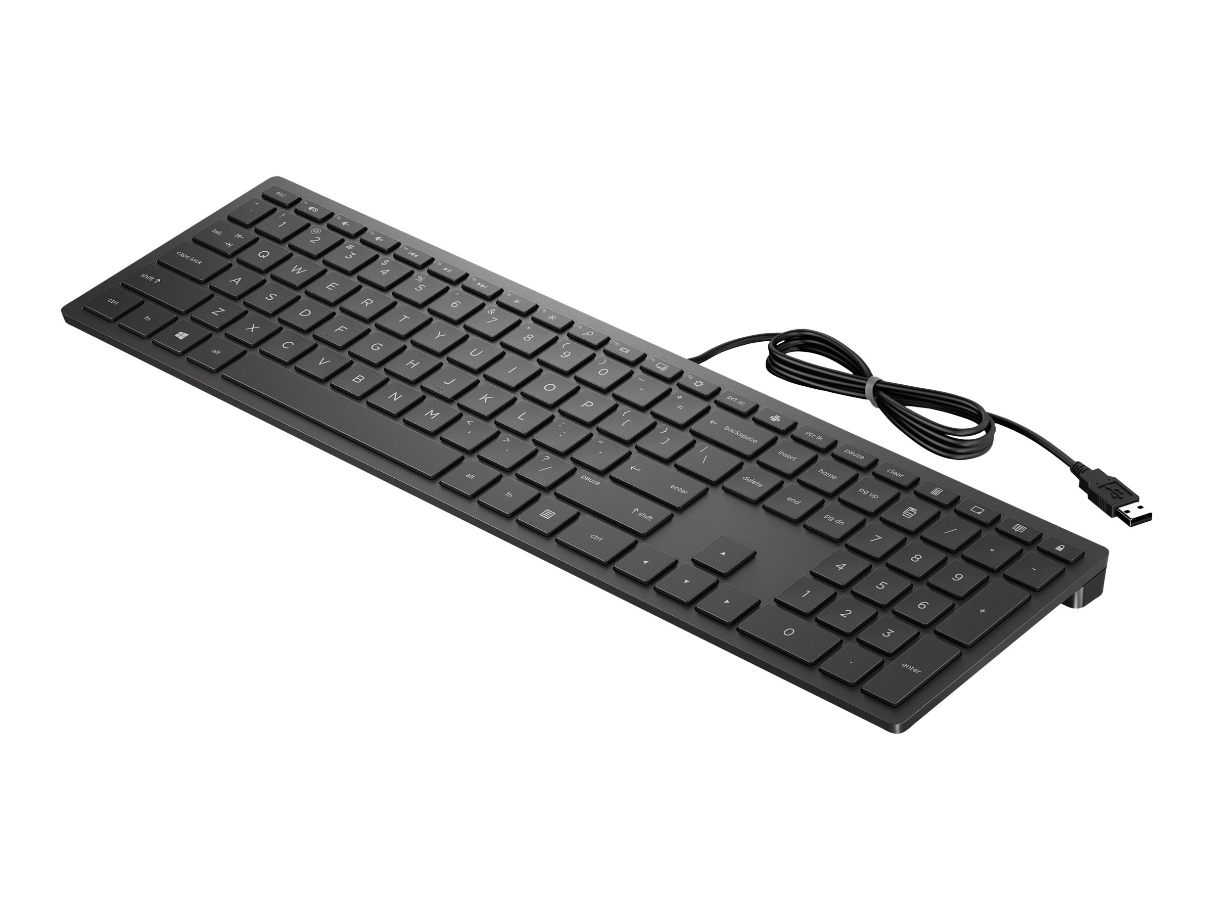 HP Pavilion 300 - Tastatur - USB - Deutsch - Jet Black