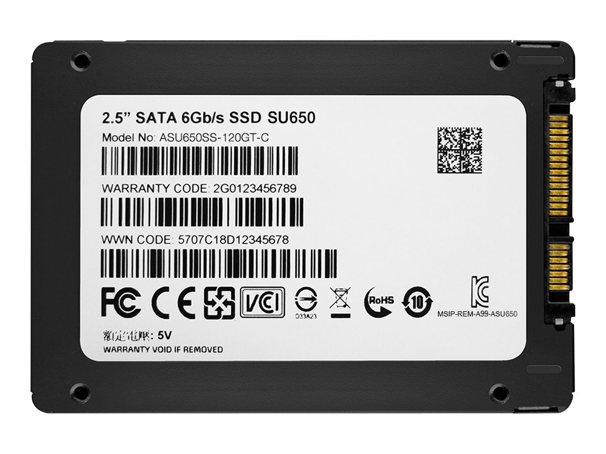 ADATA Ultimate SU650 - SSD - 120 GB - intern - 2.5" (6.4 cm)