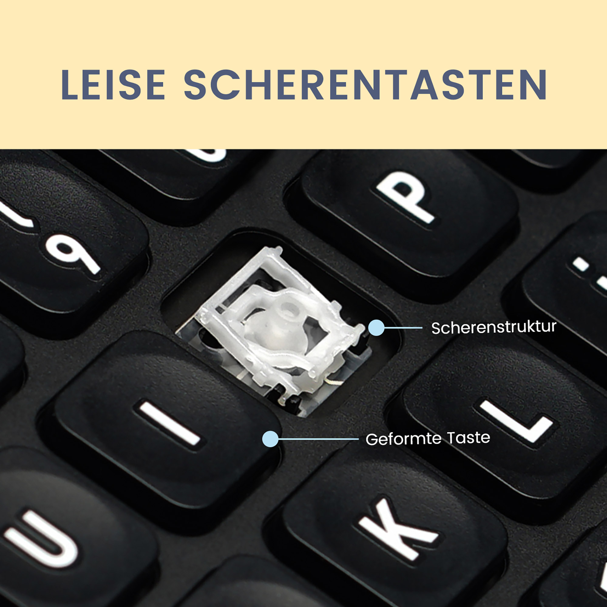 Perixx PERIBOARD-432B DE Mini-Tastatur USB kabelgebunden schwarz - Tastatur